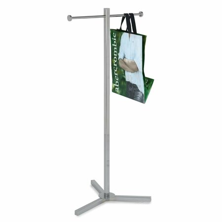 ECONOCO Shopping Bag Rack with 2 Arms - Chrome EC96507